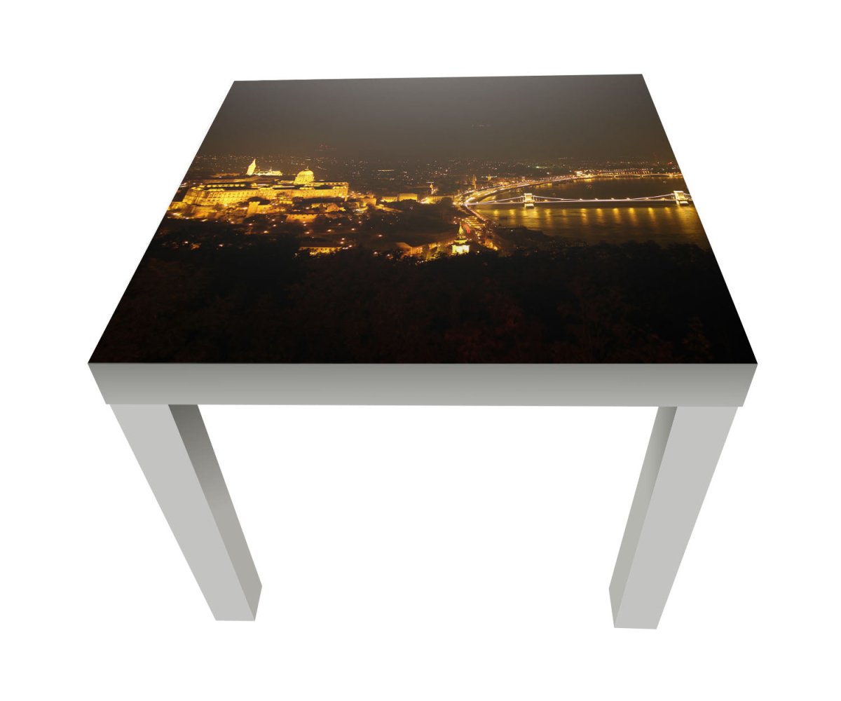 Beistelltisch Budapest bei Nacht Skyline M0225 entdecken - Bild 1 Beistelltisch Budapest bei Nacht Skyline M0225 entdecken - Bild 1