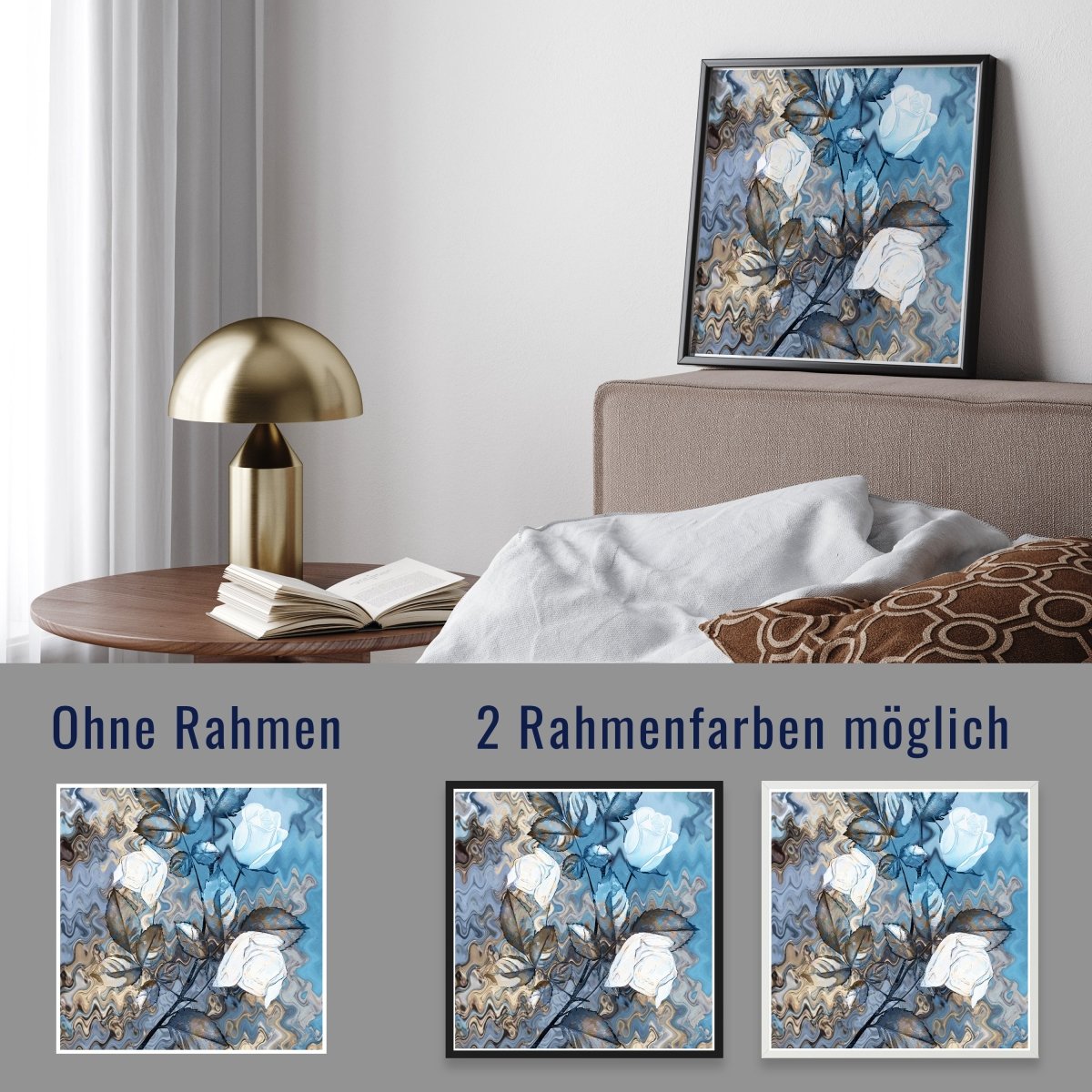 wandmotiv24 Poster, Poster - Bild, Malerei, Rosen - M0235 - Bild 4 wandmotiv24 Poster, Poster - Bild, Malerei, Rosen - M0235 - Bild 4