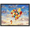 Poster Malerei, Luftballons, Herz, Mädchen M0236