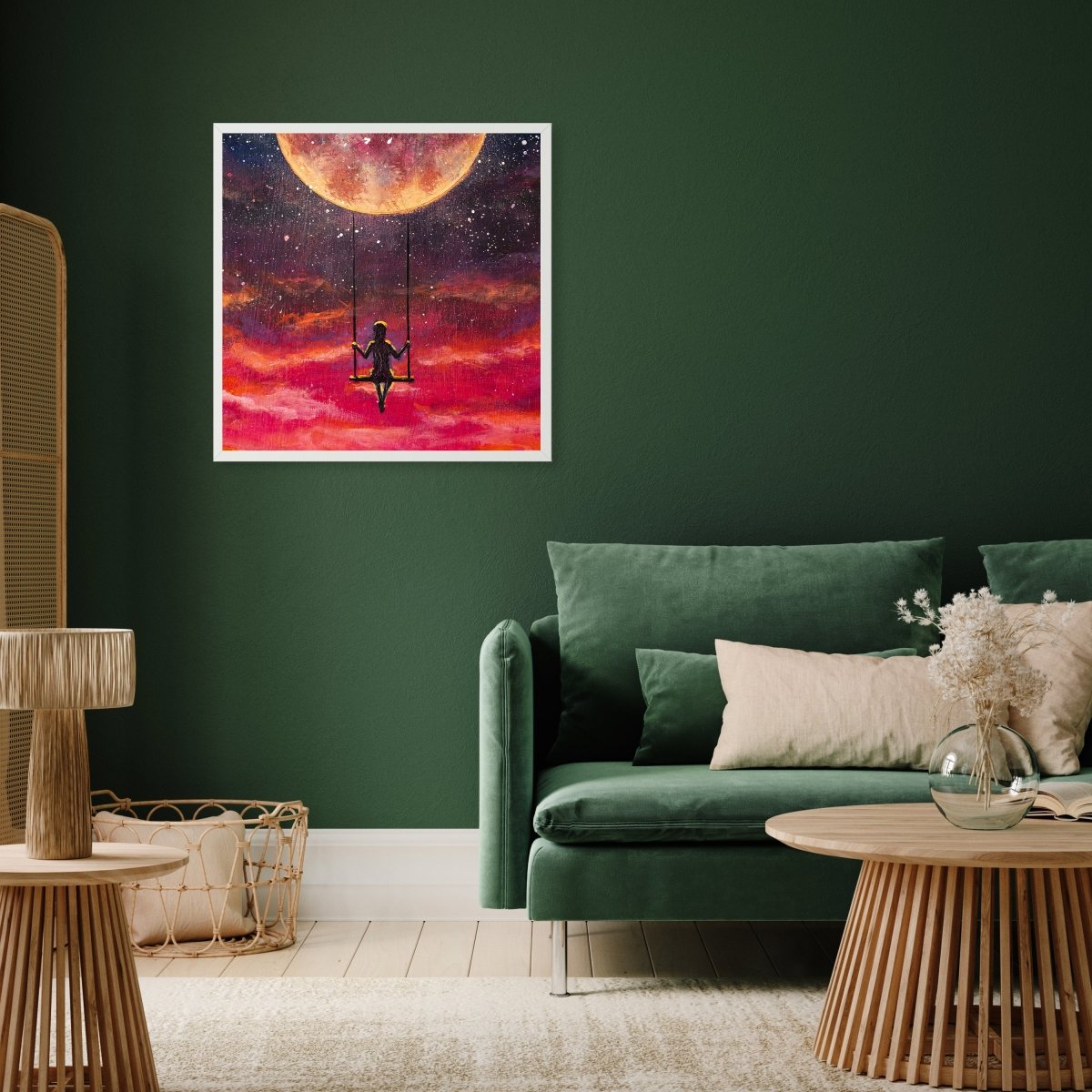 wandmotiv24 Poster, Poster - Malerei, Mädchen, Mond - M0238 - Bild 5 wandmotiv24 Poster, Poster - Malerei, Mädchen, Mond - M0238 - Bild 5