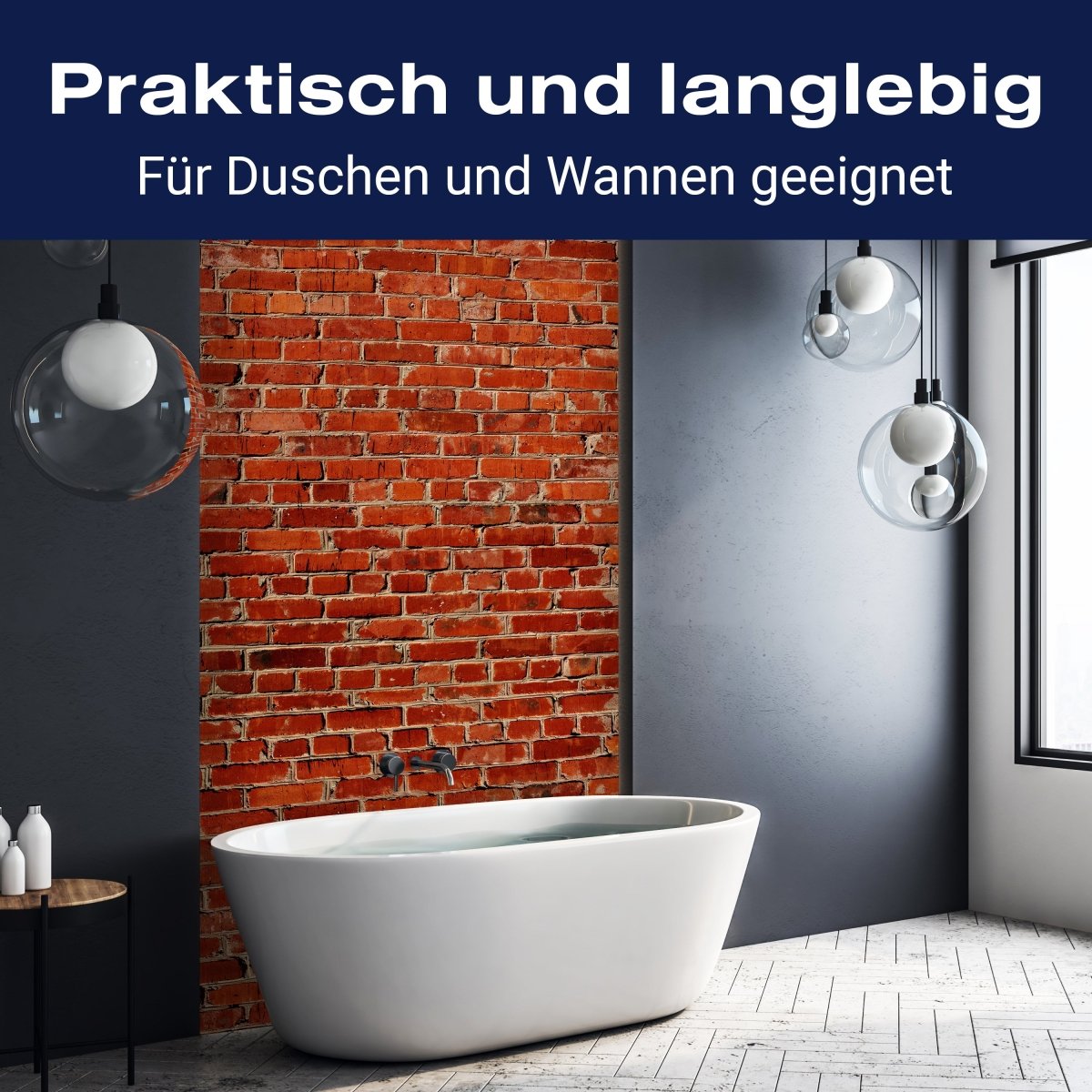 Duschwand Backstein rot Stadt M0240 entdecken - Bild 3 Duschwand Backstein rot Stadt M0240 entdecken - Bild 3