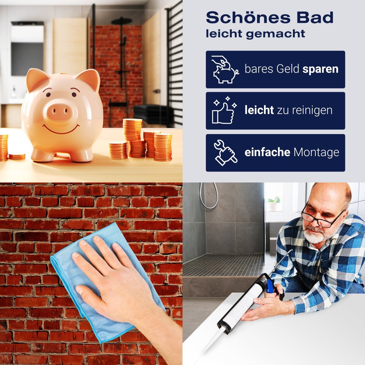 Duschwand Backstein rot Stadt M0240 entdecken - Bild 7 Duschwand Backstein rot Stadt M0240 entdecken - Bild 7