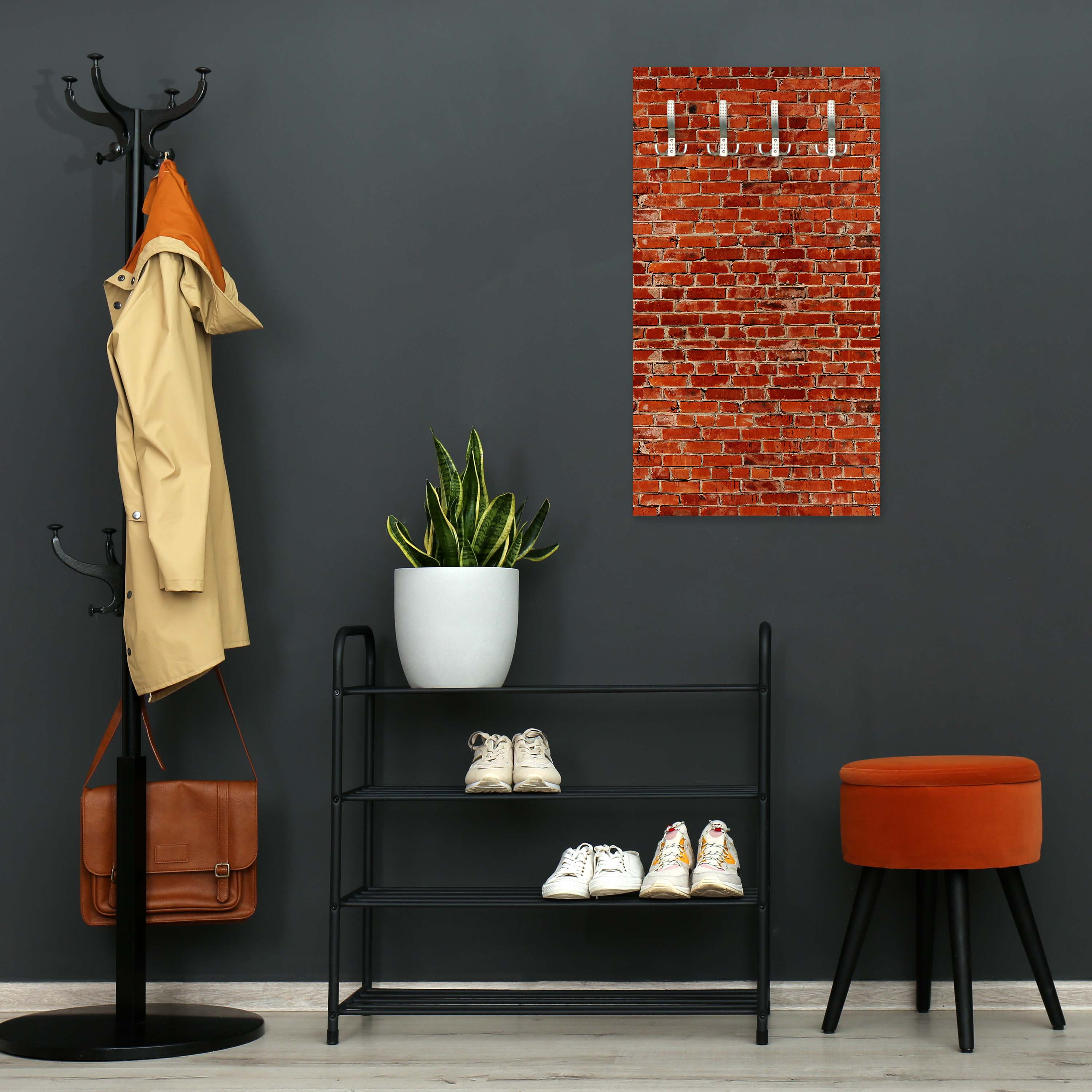 Garderobe Backstein rot Stadt M0240 entdecken - Bild 6 Garderobe Backstein rot Stadt M0240 entdecken - Bild 6