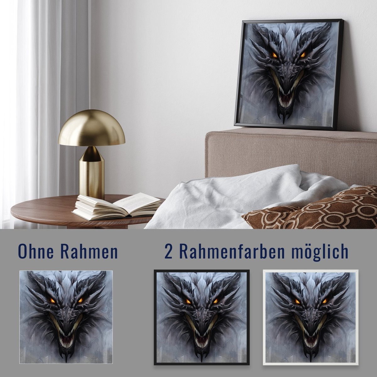 wandmotiv24 Poster, Poster - Malerei, Drache, Fantasy - M0242 - Bild 4 wandmotiv24 Poster, Poster - Malerei, Drache, Fantasy - M0242 - Bild 4