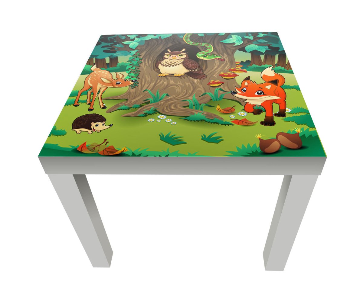 Beistelltisch Freundliche Waldtiere Kinder M0242 entdecken - Bild 1 Beistelltisch Freundliche Waldtiere Kinder M0242 entdecken - Bild 1