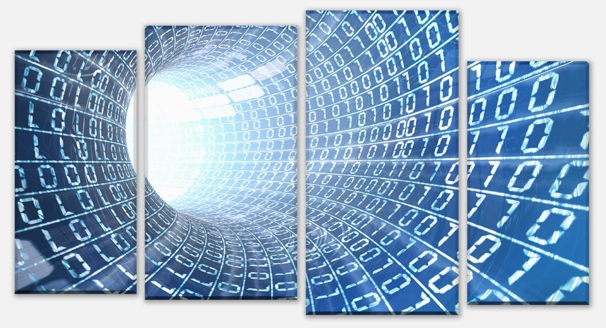 Leinwandbild Mehrteiler Datentunnel Internet M0243 Leinwandbild Mehrteiler Datentunnel Internet M0243