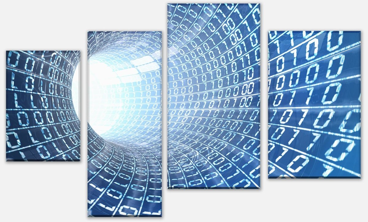 Leinwandbild Mehrteiler Datentunnel Internet M0243 Leinwandbild Mehrteiler Datentunnel Internet M0243