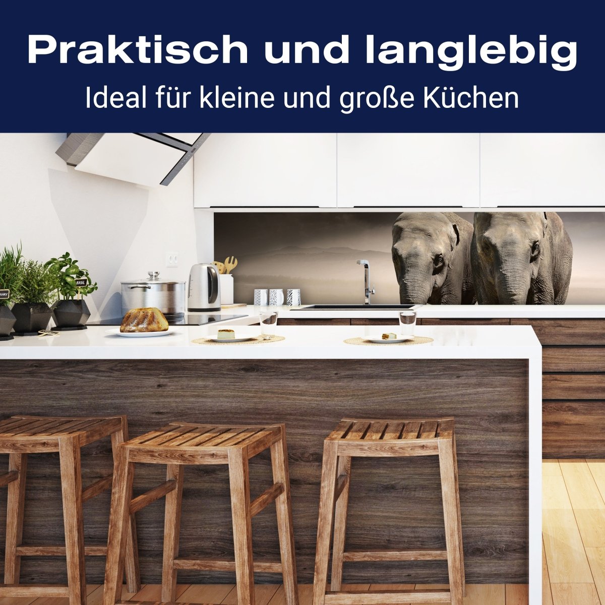 Küchenrückwand Elefantentraum Afrika M0244 entdecken - Bild 3