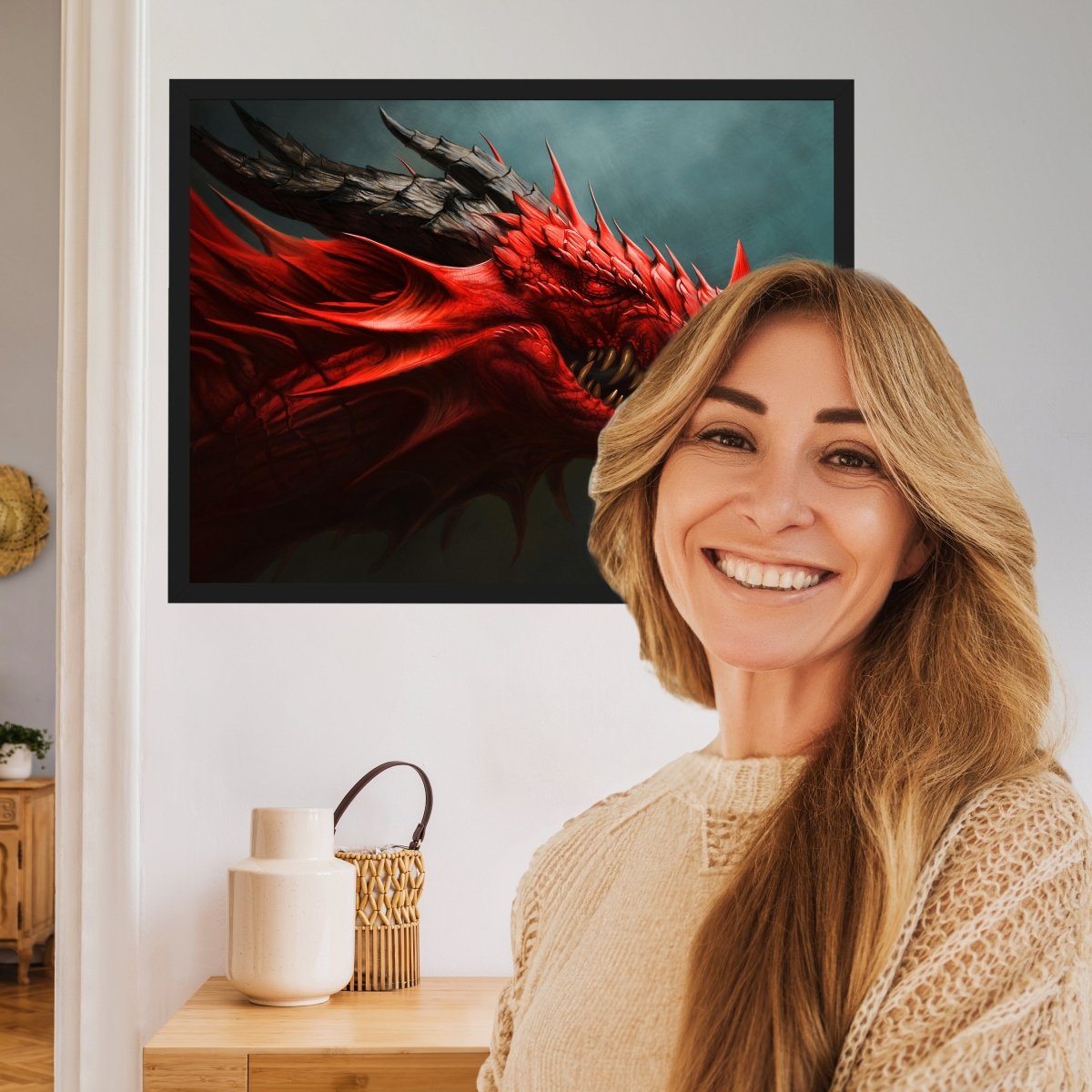 wandmotiv24 Poster, Poster - Malerei, Drache, Fantasy - M0245 - Bild 2 wandmotiv24 Poster, Poster - Malerei, Drache, Fantasy - M0245 - Bild 2