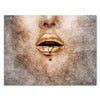 Leinwandbild 260 g/m² - Wandbild mit Frauen Lippen - M0259
