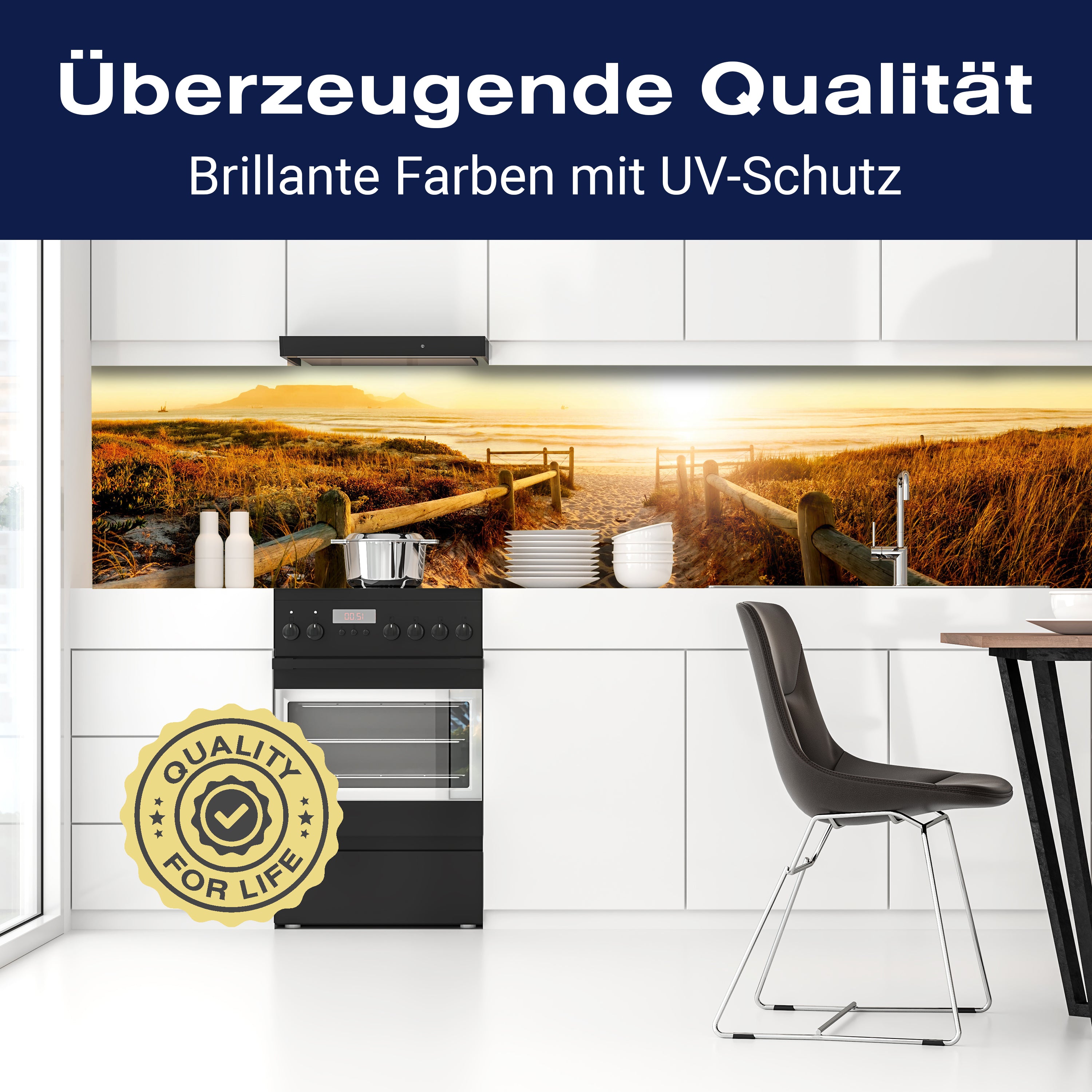 Küchenrückwand Sonnenuntergang Ozean Natur M0262 entdecken - Bild 2 Küchenrückwand Sonnenuntergang Ozean Natur M0262 entdecken - Bild 2