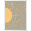 Poster Minimalismus, Sonne, gelb M0264