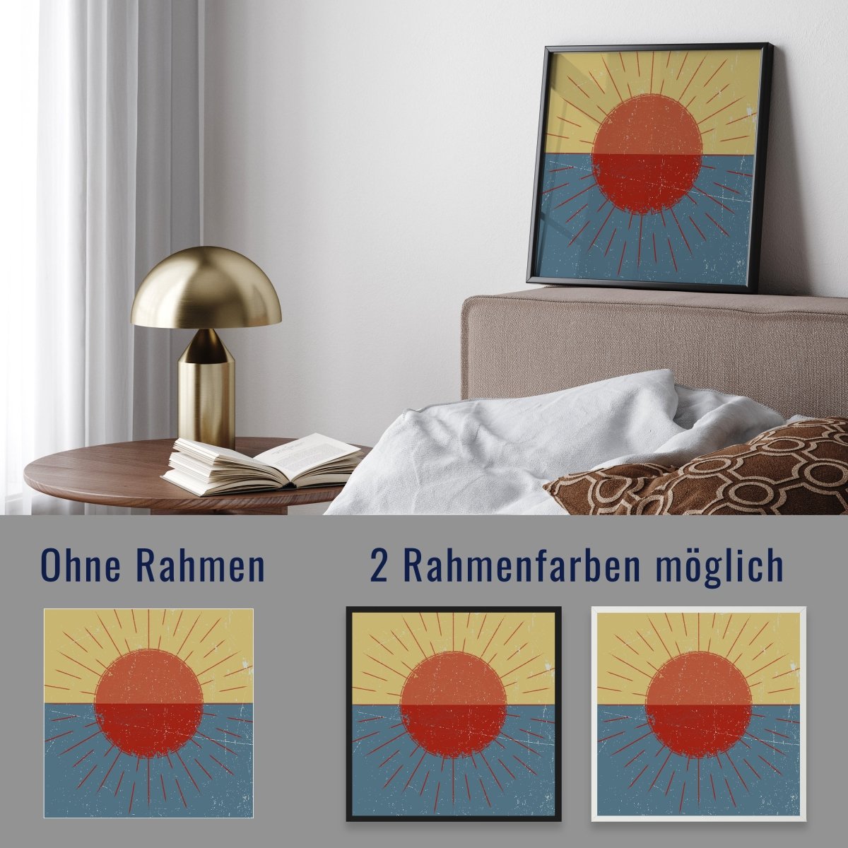 wandmotiv24 Poster, Poster - Sonne, Minimalismus - M0267 - Bild 4 wandmotiv24 Poster, Poster - Sonne, Minimalismus - M0267 - Bild 4