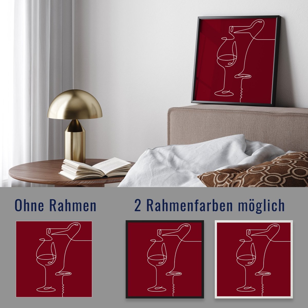 wandmotiv24 Poster, Poster - Minimalismus, Wein, Korkenzieher - M0268 - Bild 4 wandmotiv24 Poster, Poster - Minimalismus, Wein, Korkenzieher - M0268 - Bild 4