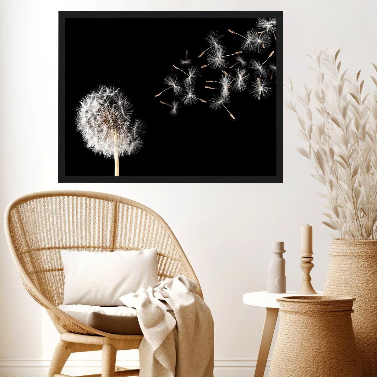 wandmotiv24 Poster, Poster - Pusteblume, Natur, schwarz - M0271 - Bild 3