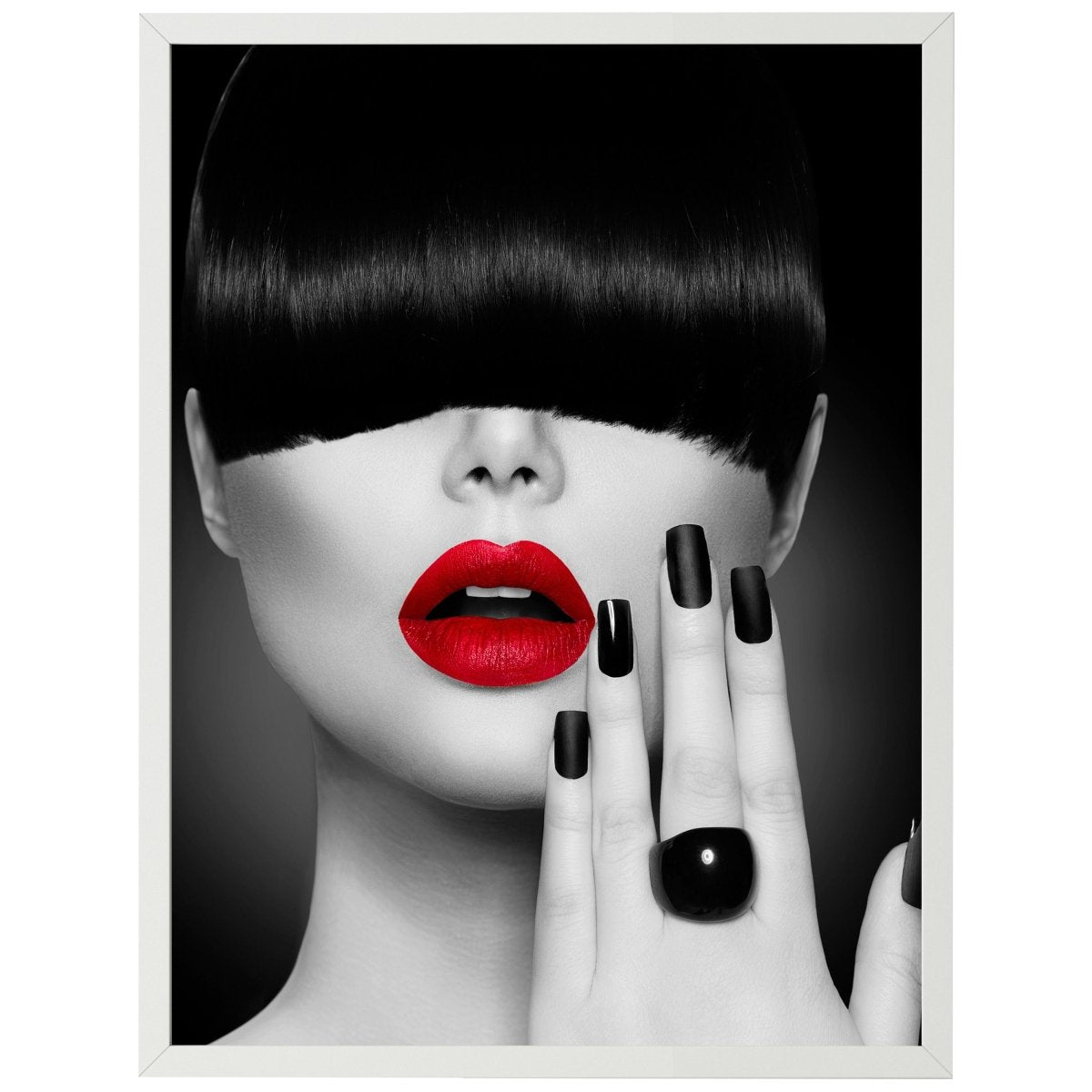 wandmotiv24 Poster, Poster - Frau, Lippenstift, rot - M0273 - Bild 1 wandmotiv24 Poster, Poster - Frau, Lippenstift, rot - M0273 - Bild 1