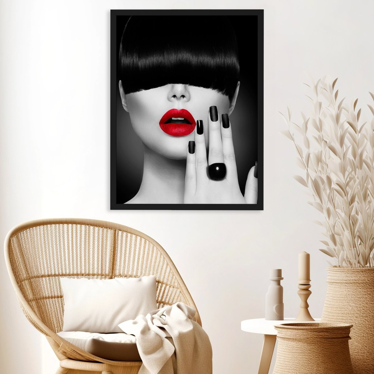 wandmotiv24 Poster, Poster - Frau, Lippenstift, rot - M0273 - Bild 3 wandmotiv24 Poster, Poster - Frau, Lippenstift, rot - M0273 - Bild 3