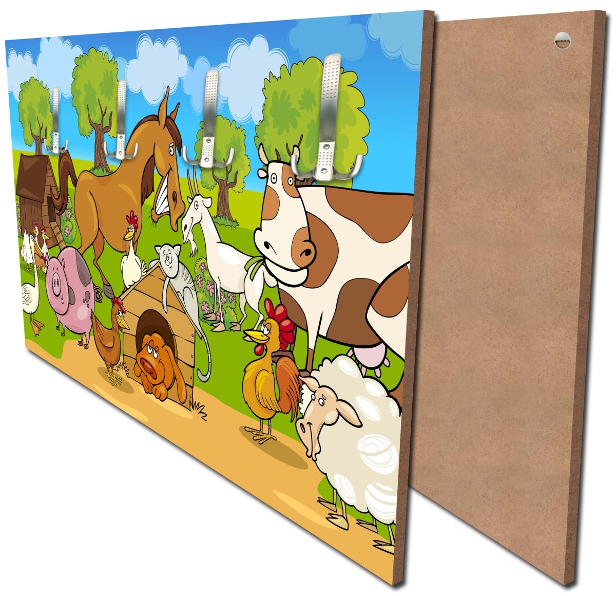 Garderobe Verrückter Bauernhof Kinder M0274 Garderobe Verrückter Bauernhof Kinder M0274