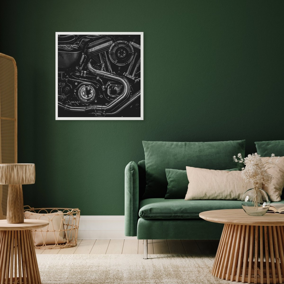 wandmotiv24 Poster, Poster - Motorrad, Motor, schwarz - M0278 - Bild 5 wandmotiv24 Poster, Poster - Motorrad, Motor, schwarz - M0278 - Bild 5