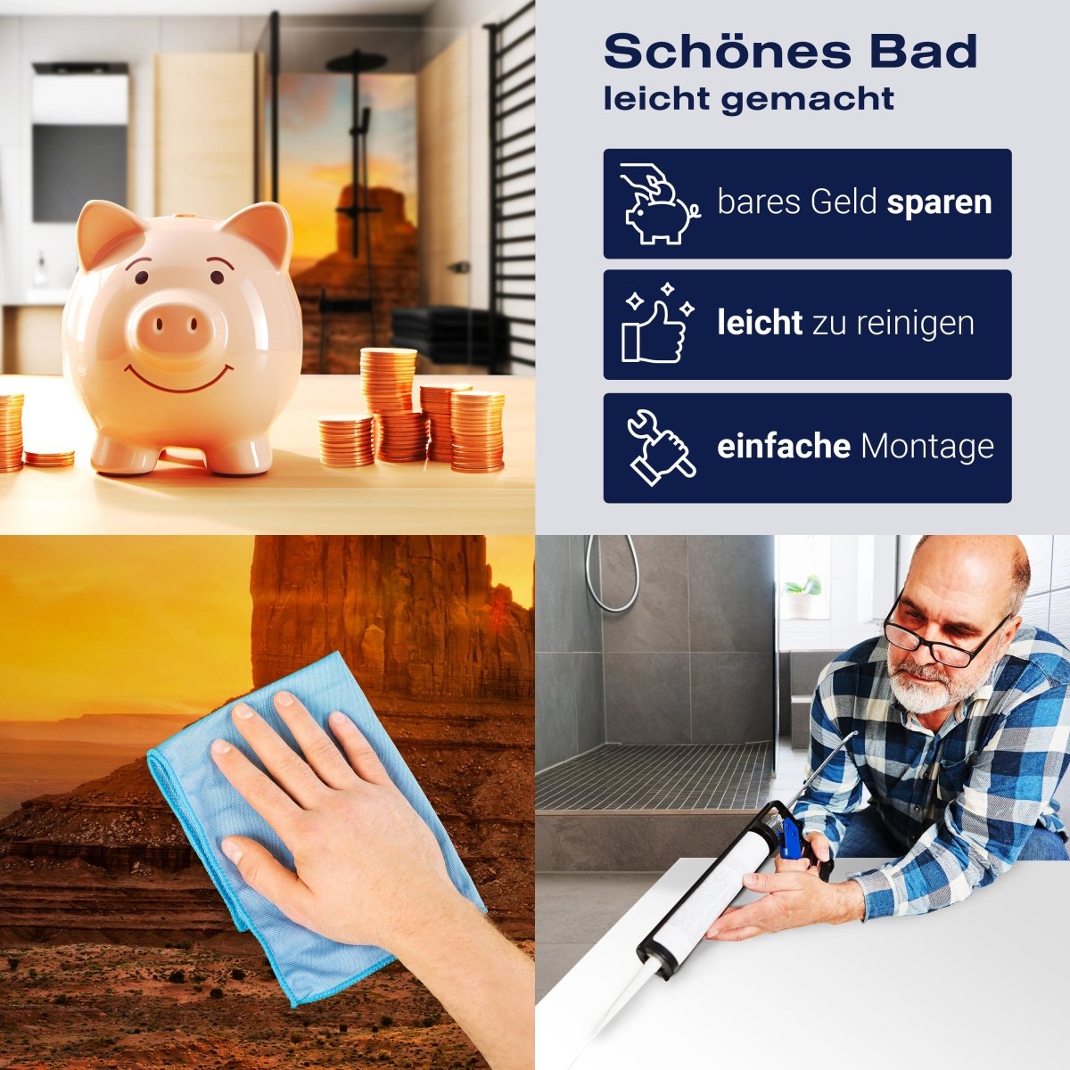 Duschwand Monument Valley M0287 entdecken - Bild 7 Duschwand Monument Valley M0287 entdecken - Bild 7