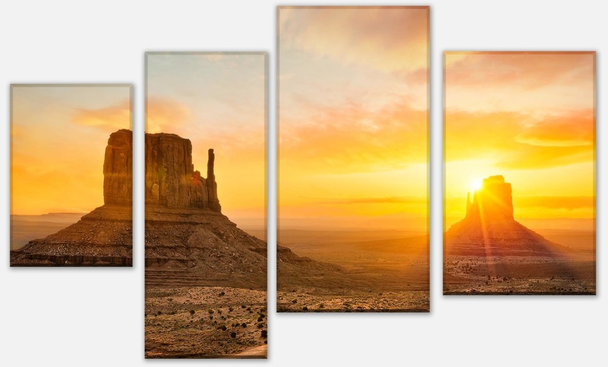 Leinwandbild Mehrteiler Monument Valley M0287 Leinwandbild Mehrteiler Monument Valley M0287