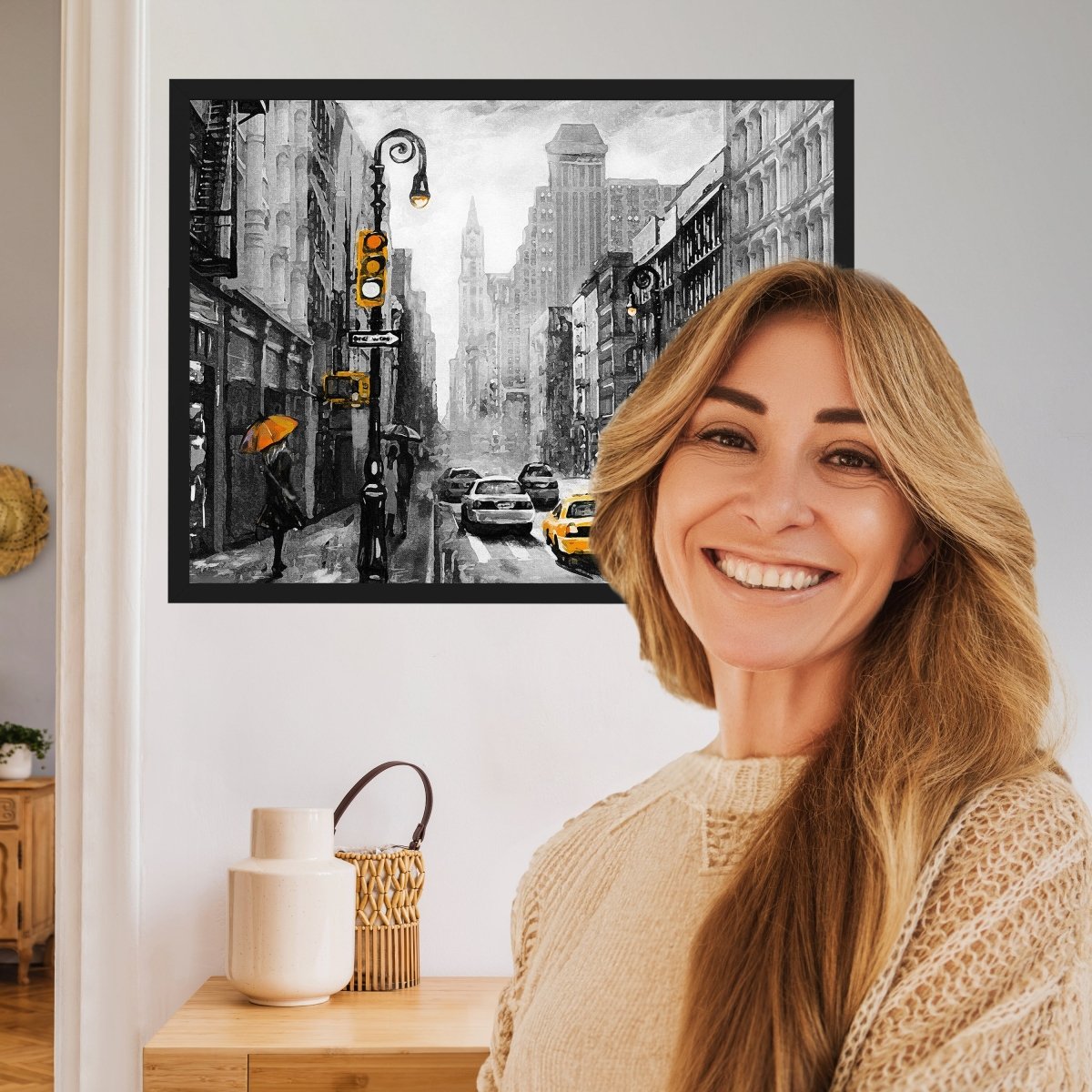 wandmotiv24 Poster, Poster - New York, Gemälde, Straße - M0288 - Bild 2 wandmotiv24 Poster, Poster - New York, Gemälde, Straße - M0288 - Bild 2