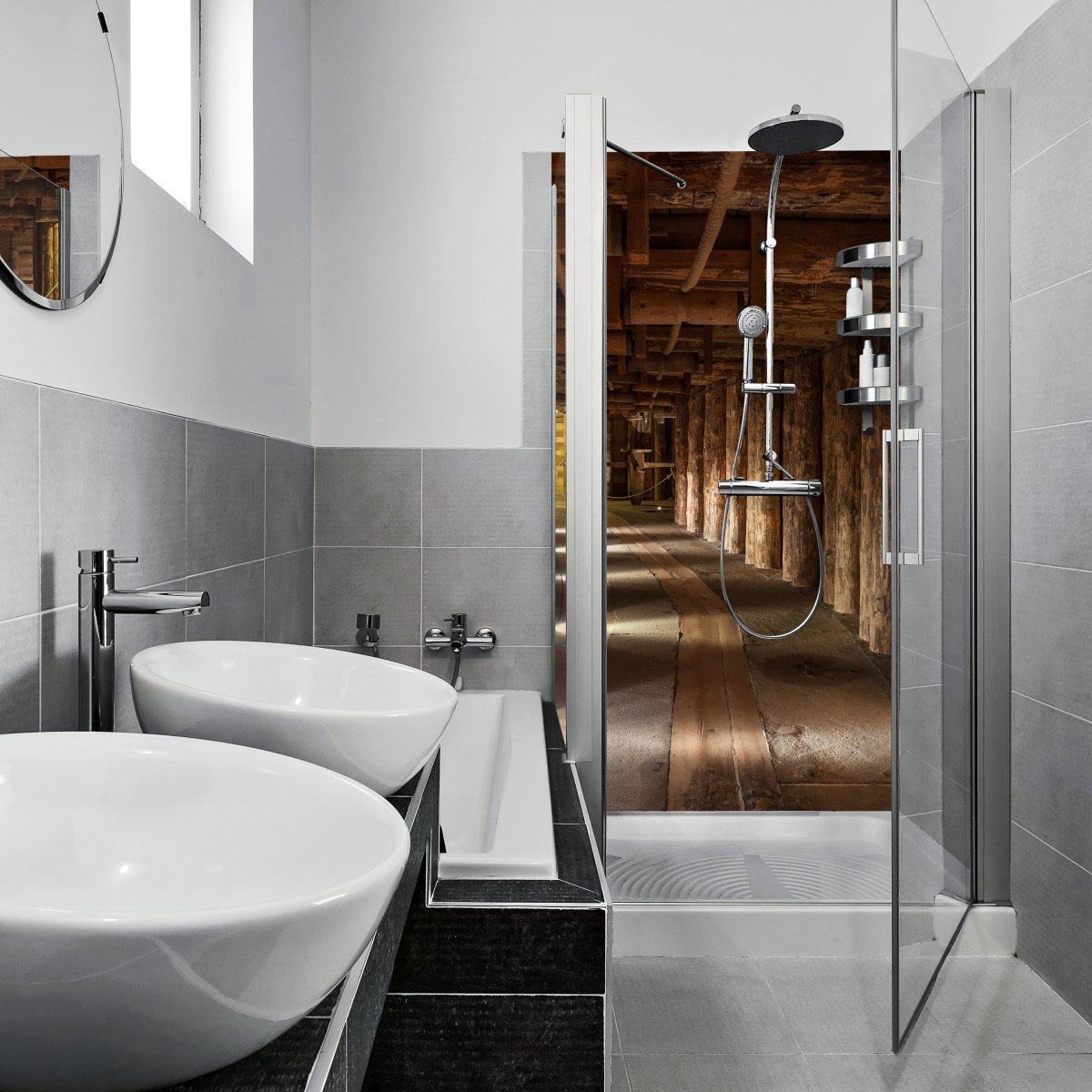 Duschwand Salzbergwerk Polen M0289 entdecken - Bild 1 Duschwand Salzbergwerk Polen M0289 entdecken - Bild 1