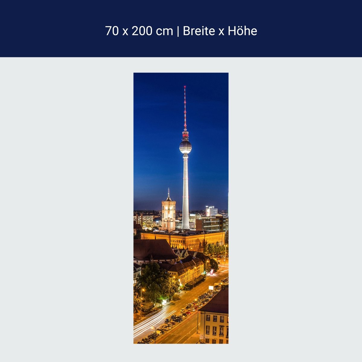 Duschwand Berlin bei Nacht M0290 Duschwand Berlin bei Nacht M0290