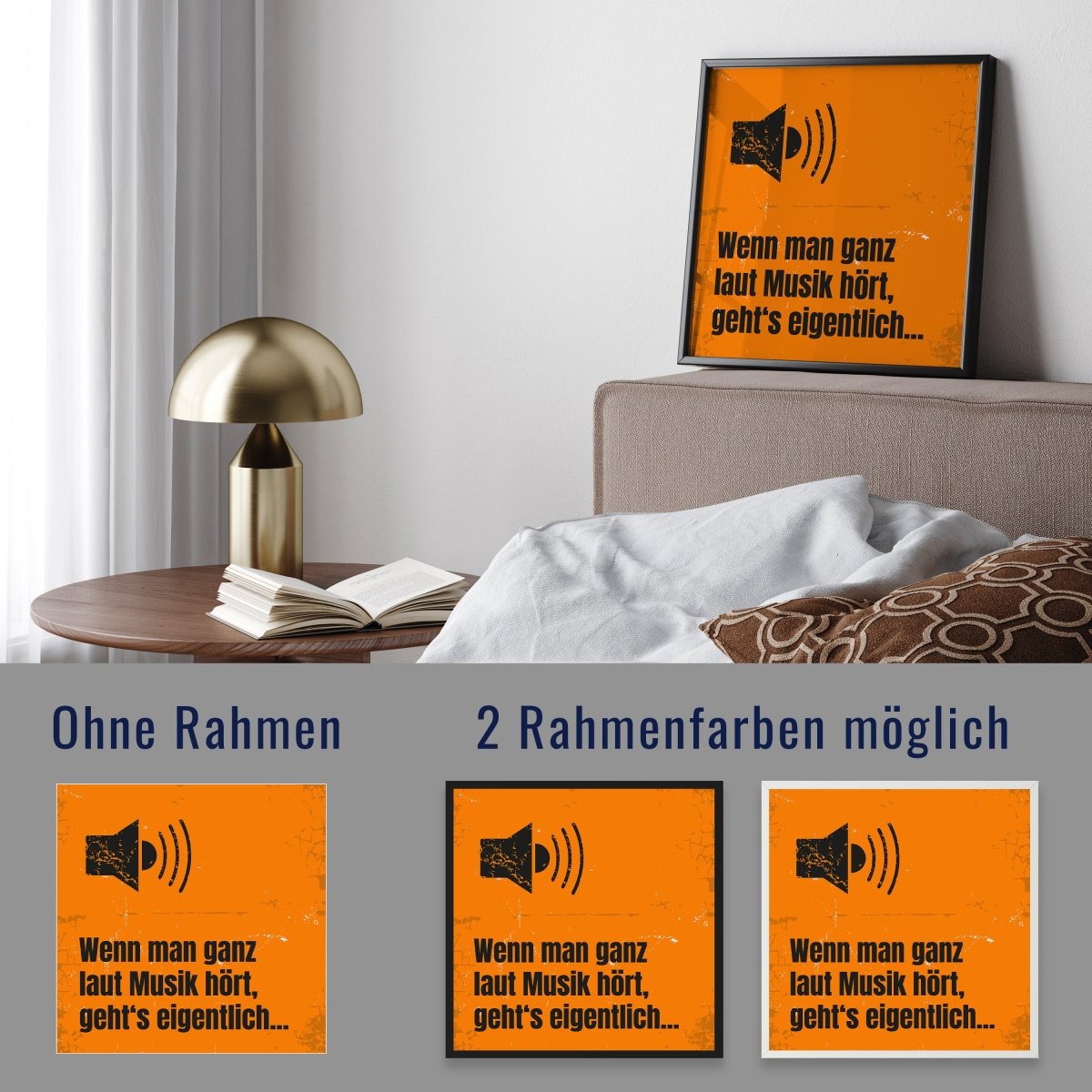 wandmotiv24 Poster, Poster - Musik, Megafon, Spruch - M0291 - Bild 4 wandmotiv24 Poster, Poster - Musik, Megafon, Spruch - M0291 - Bild 4