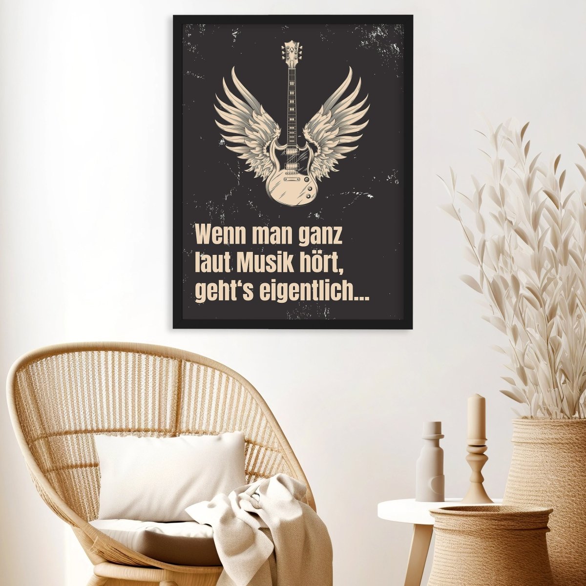 wandmotiv24 Poster, Poster - Musik, Gitarre, Spruch - M0292 - Bild 3