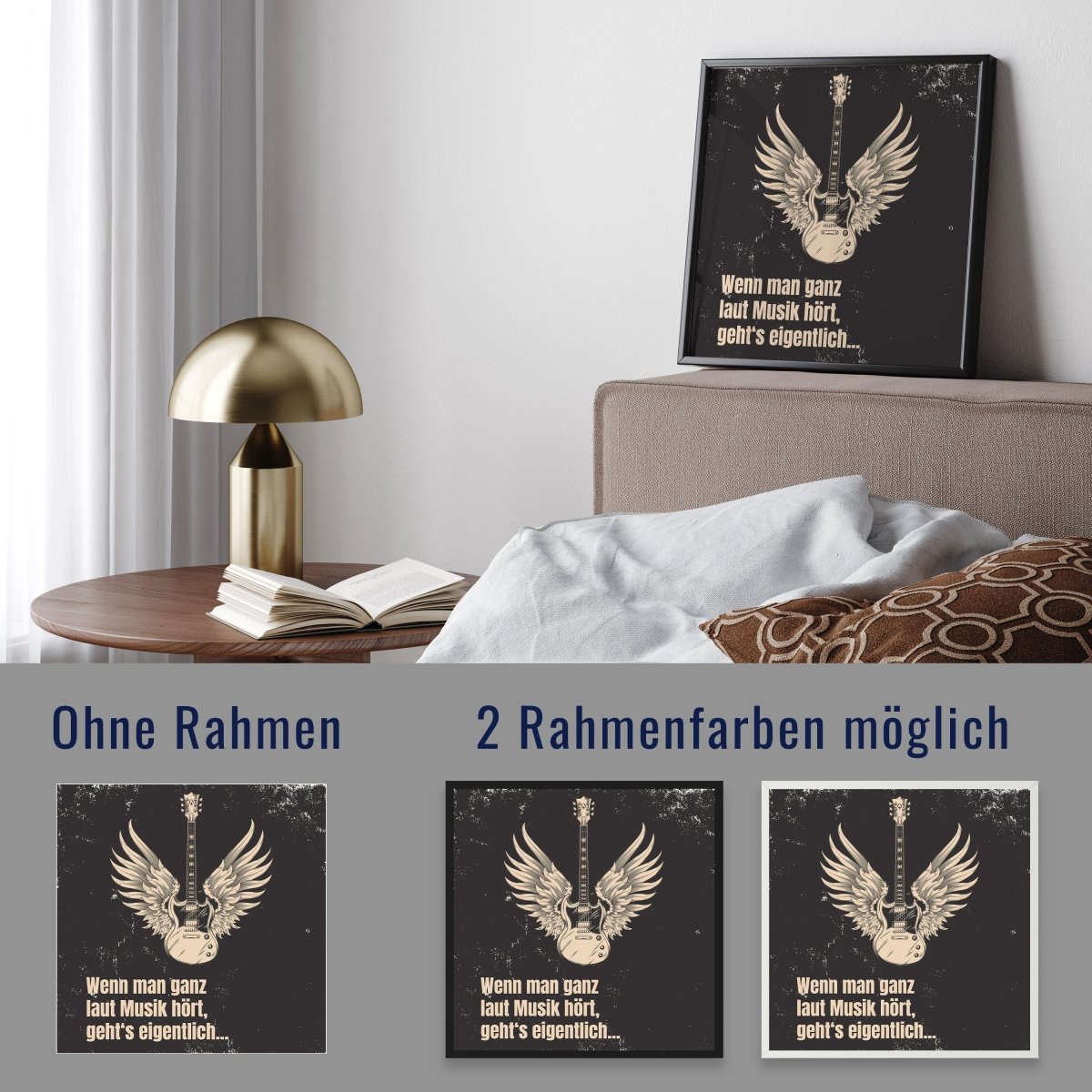 wandmotiv24 Poster, Poster - Musik, Gitarre, Spruch - M0292 - Bild 4 wandmotiv24 Poster, Poster - Musik, Gitarre, Spruch - M0292 - Bild 4