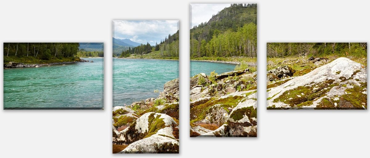 Leinwandbild Mehrteiler Altai Katun M0293 Leinwandbild Mehrteiler Altai Katun M0293