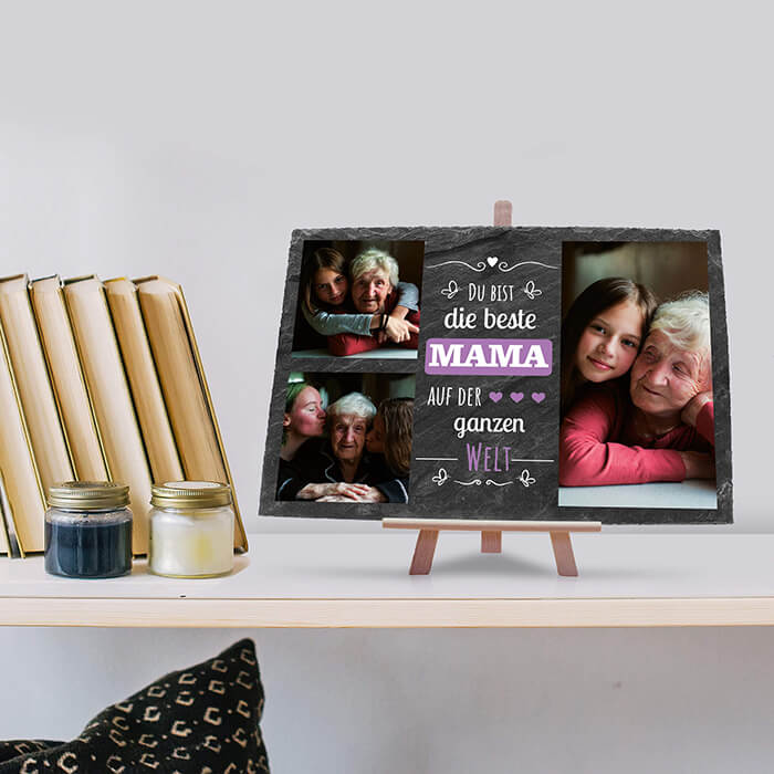 Schiefertafel mit Staffelei Beste Mama M0298 - Bild 4 Schiefertafel mit Staffelei Beste Mama M0298 - Bild 4