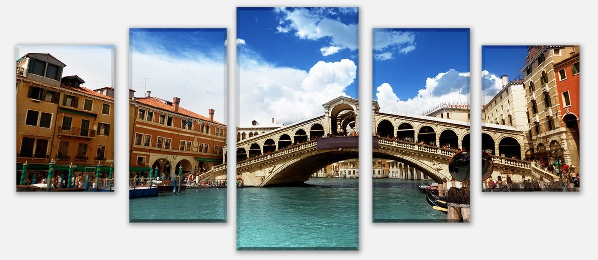 Leinwandbild Mehrteiler Rialtobrücke Venedig M0298 entdecken - Bild 1