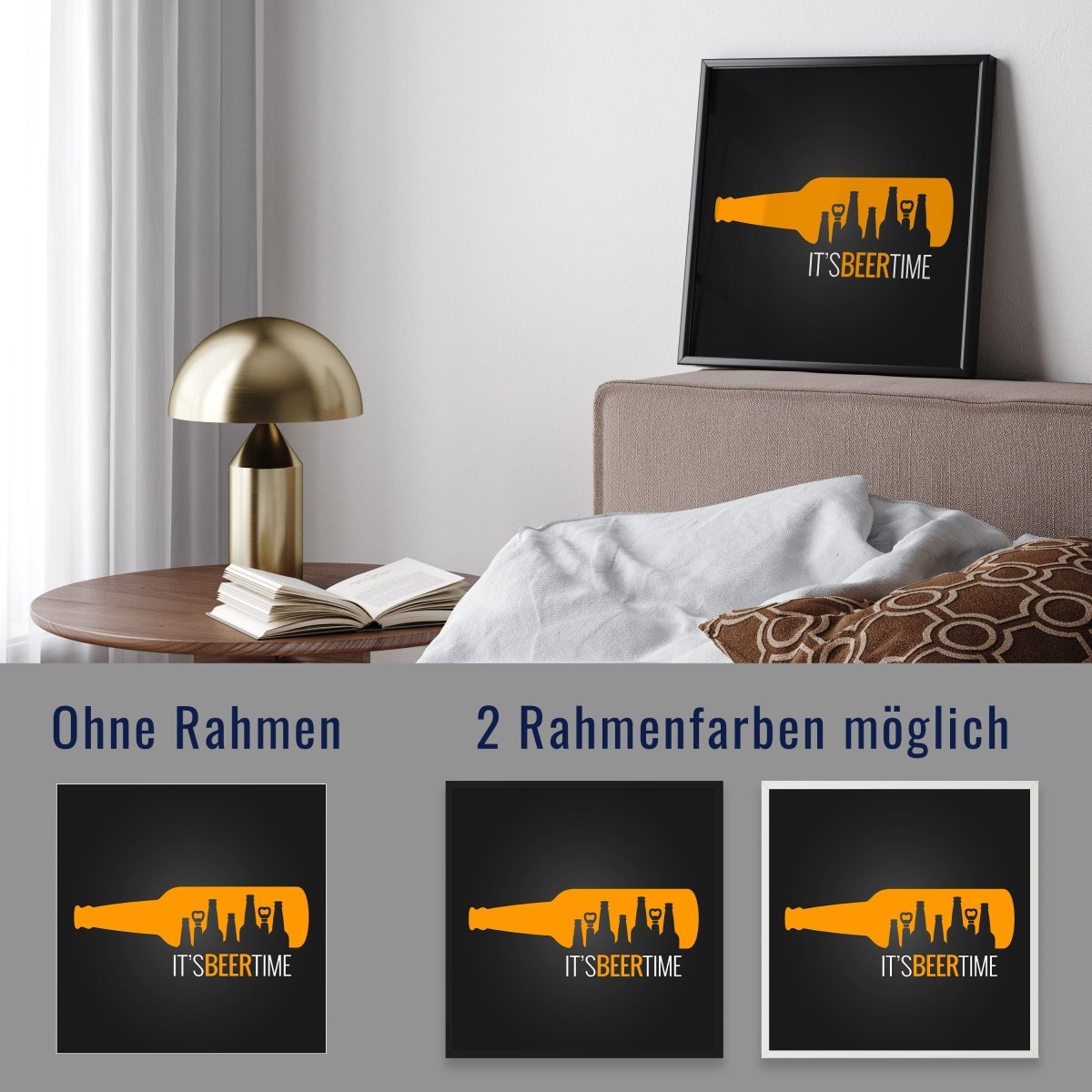 wandmotiv24 Poster, Poster - Spruch, Bier, Flasche - M0299 - Bild 4