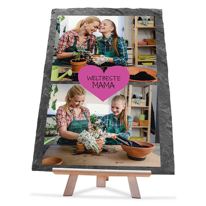 Schiefertafel mit Staffelei weltbeste Mama M0300 - Bild 1 Schiefertafel mit Staffelei weltbeste Mama M0300 - Bild 1