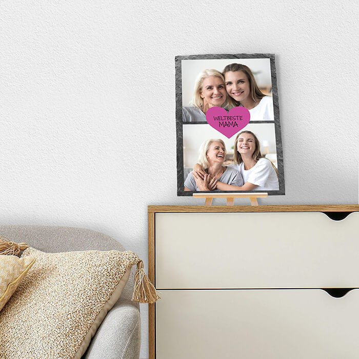 Schiefertafel mit Staffelei weltbeste Mama M0300 - Bild 2 Schiefertafel mit Staffelei weltbeste Mama M0300 - Bild 2