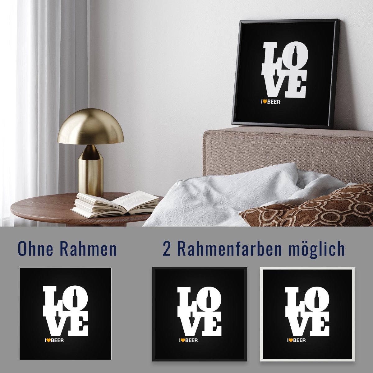 wandmotiv24 Poster, Poster - Spruch, Bier, Flasche - M0300 - Bild 4