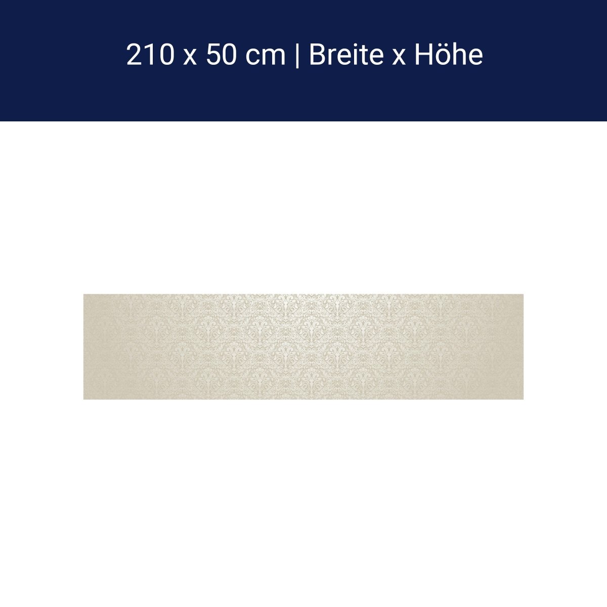Küchenrückwand Barockmuster Beige M0306 Küchenrückwand Barockmuster Beige M0306