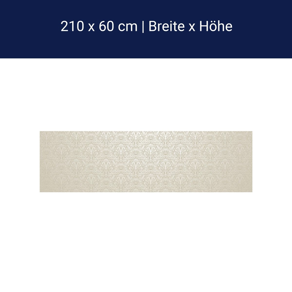 Küchenrückwand Barockmuster Beige M0306