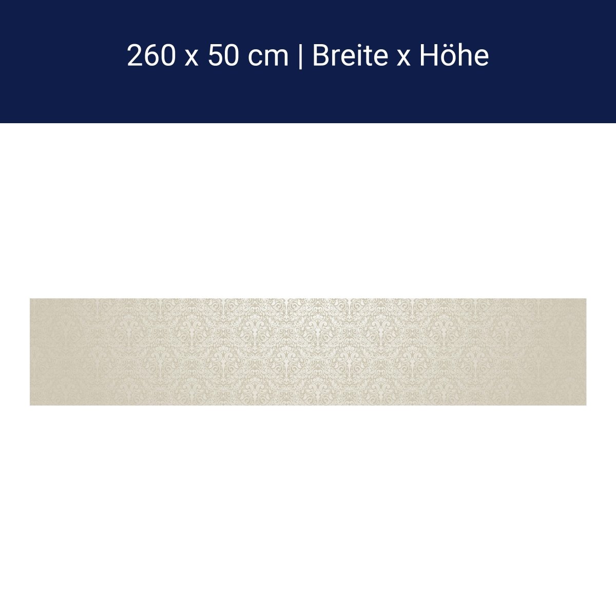 Küchenrückwand Barockmuster Beige M0306