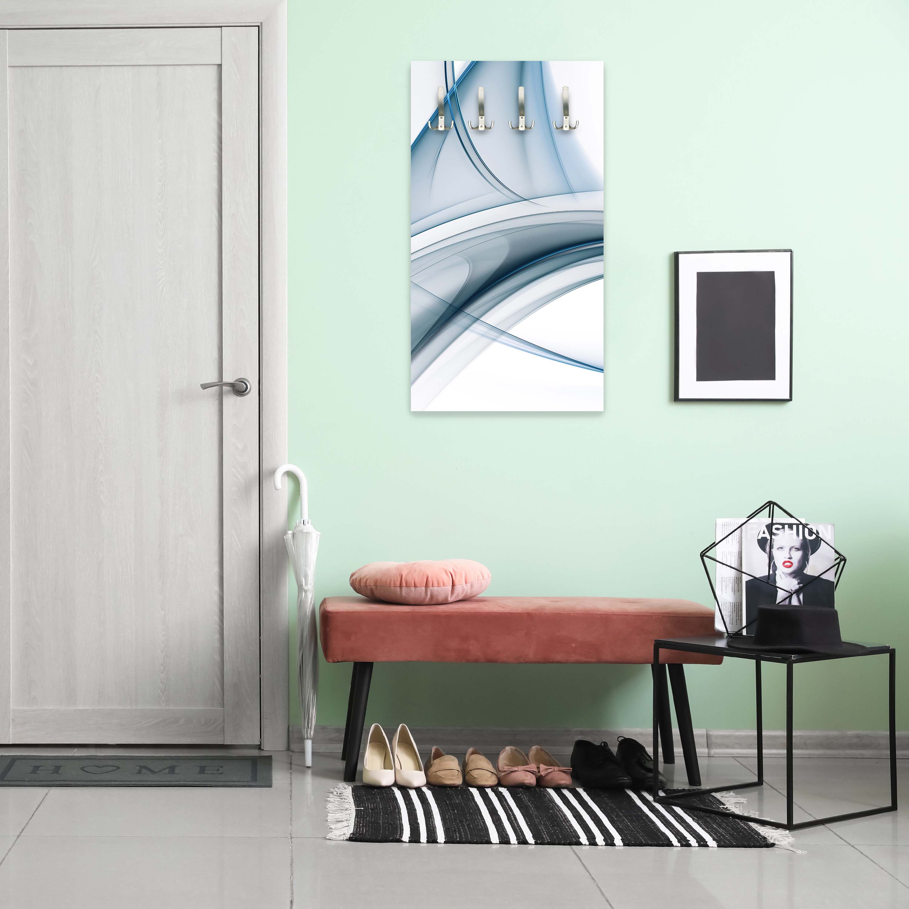 Garderobe Blaue Glaswelle M0307 entdecken - Bild 2 Garderobe Blaue Glaswelle M0307 entdecken - Bild 2