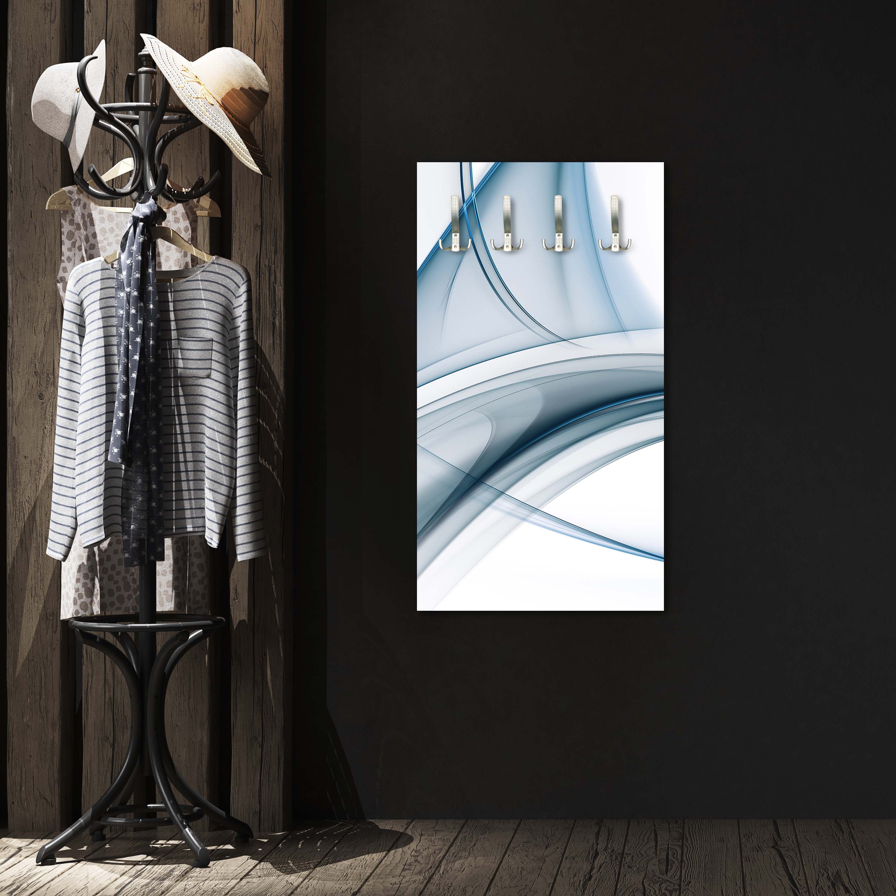 Garderobe Blaue Glaswelle M0307 entdecken - Bild 5 Garderobe Blaue Glaswelle M0307 entdecken - Bild 5