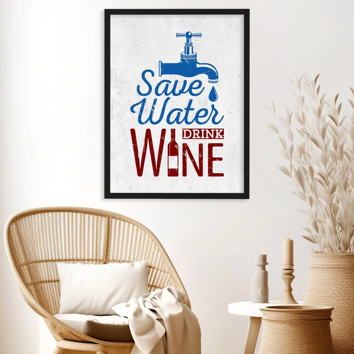 wandmotiv24 Poster, Poster - Spruch, Wein, Wasser - M0308 - Bild 3 wandmotiv24 Poster, Poster - Spruch, Wein, Wasser - M0308 - Bild 3