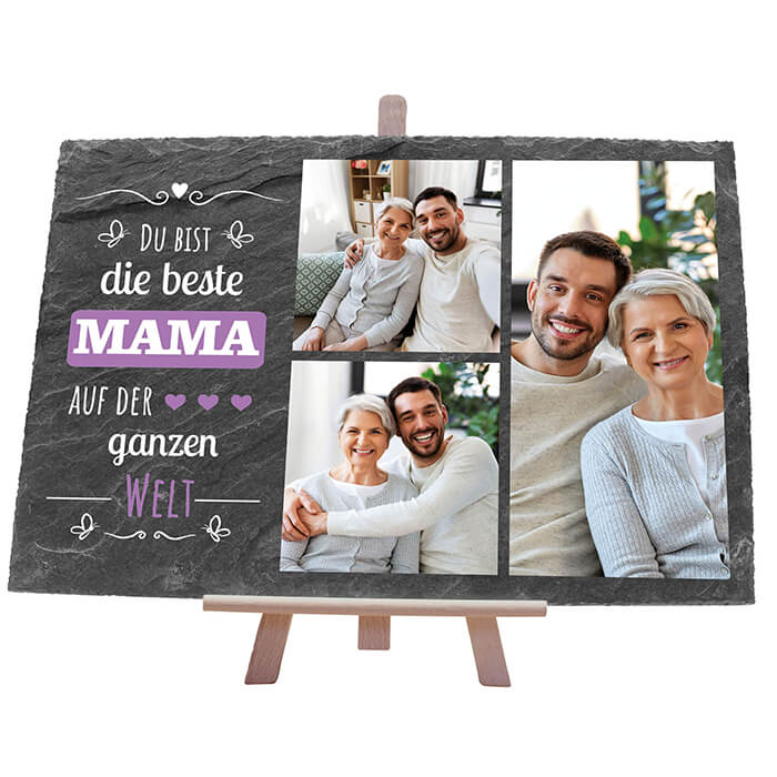 Schiefertafel mit Staffelei Beste Mama M0309 - Bild 1