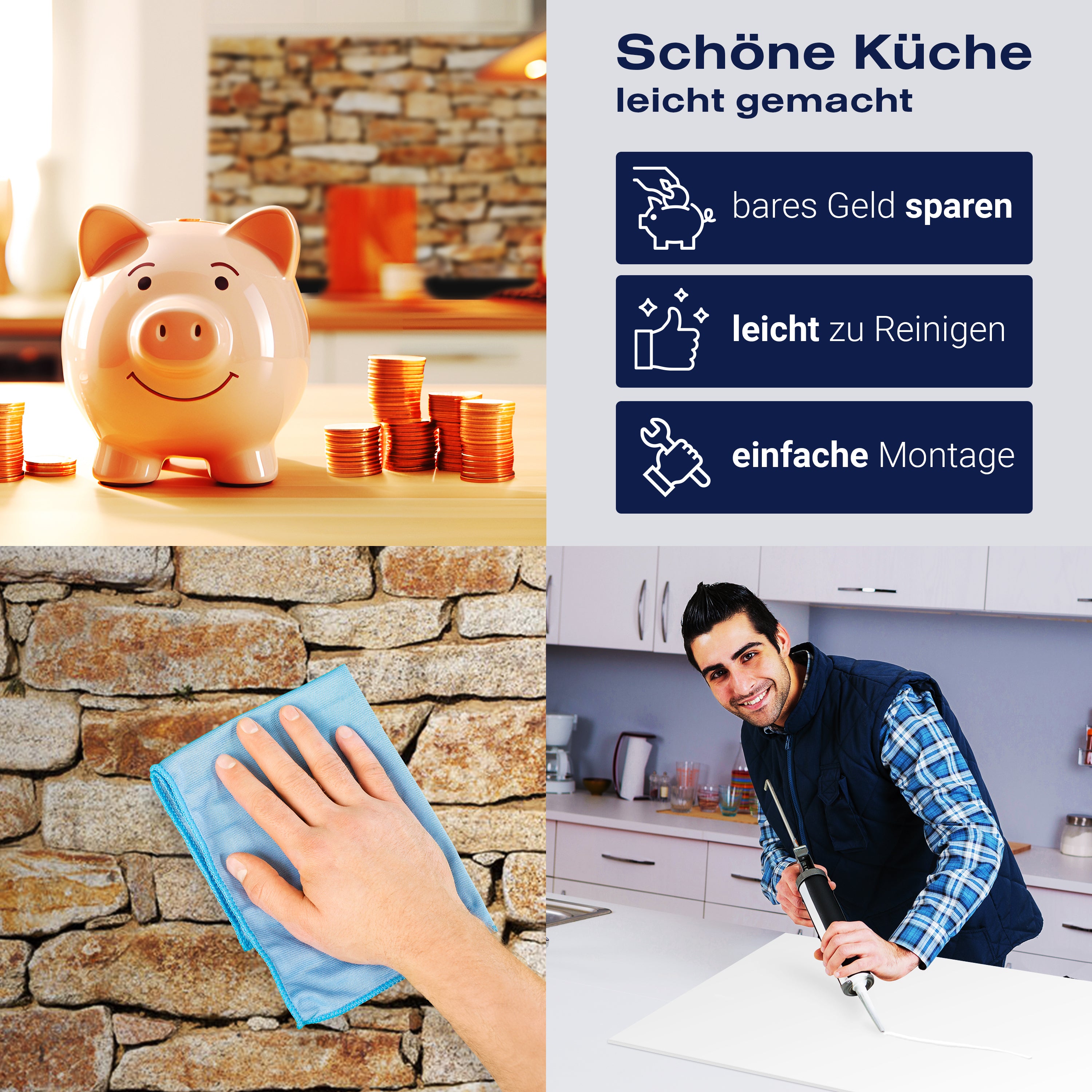 Küchenrückwand Natursteinmauer Hell M0310 entdecken - Bild 7 Küchenrückwand Natursteinmauer Hell M0310 entdecken - Bild 7