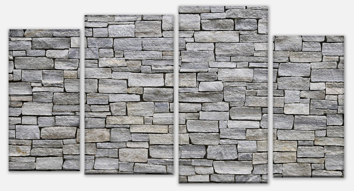 Leinwandbild Mehrteiler Grober Stein Grau M0311 Leinwandbild Mehrteiler Grober Stein Grau M0311