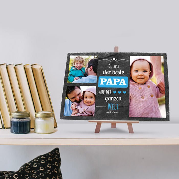 Schiefertafel Bester Papa M0313 - Bild 4 Schiefertafel Bester Papa M0313 - Bild 4