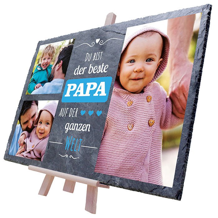 Schiefertafel Bester Papa M0313 - Bild 6