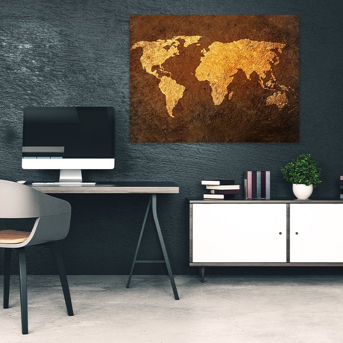 Leinwandbild Weltkarte, Querformat M0314 kaufen - Bild 2 Leinwandbild Weltkarte, Querformat M0314 kaufen - Bild 2